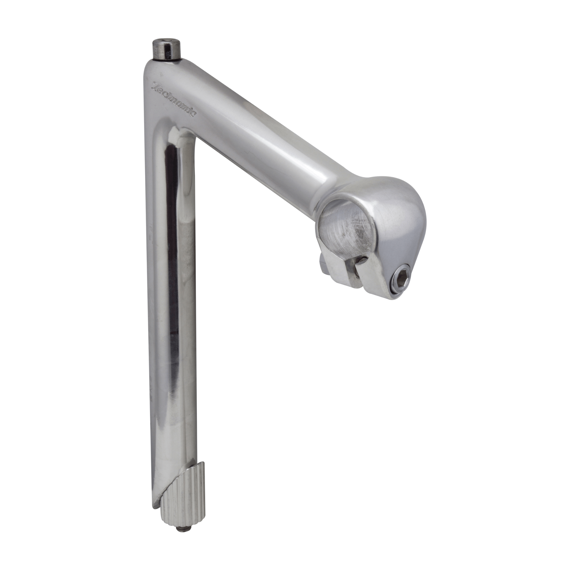 Nitto Technomic NTC-225 22.2mm Silver Long Quill 25.4mm Clamp Stem Nitto Technomic NTC-225 22.2mm Silver Long Quill 25.4mm Clamp Stem