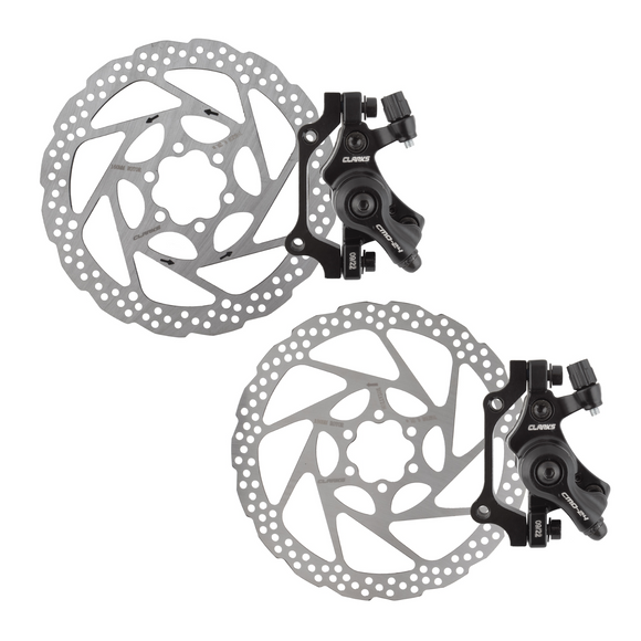 Clarks CMD-24 Front 180mm and Rear 160mm E-Bike Mechanical Disc Brake Kit
