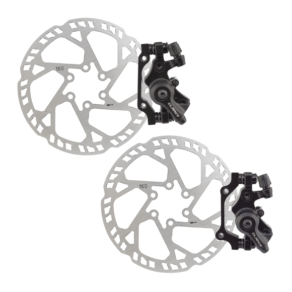 Clarks CBS-03 Front and Rear 160mm E-Bike Mechanical Disc Brake Kit