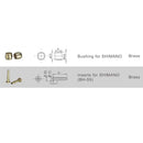 Alligator HK-SH02 SH03 Shimano BH-59 Hydraulic Disc Brake Brass Compression Bushing/Needle Insert-3