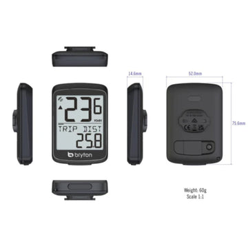 Bryton E10E Wireless GPS USB Rechargeable Computer - 0