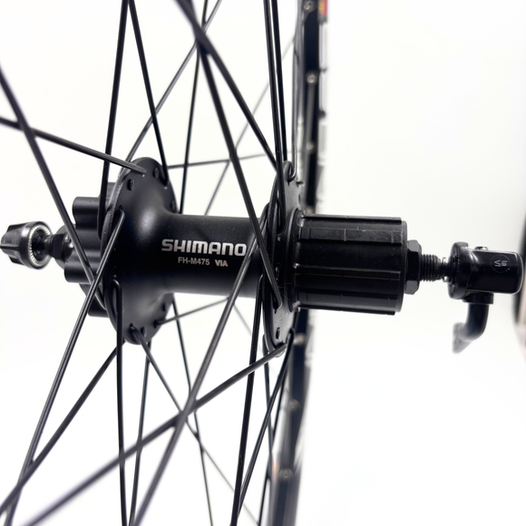 Sun Ringle 27.5-inch Inferno 25 FRONT/ REAR HG 8-10 Speed 6-Bolt Disc Black Wheelset QR 9x100 / 10x135