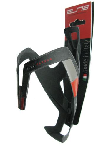Elite Vico Carbon Water Bottle Cage Matte Red Graphic Elite