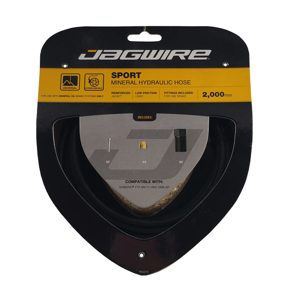 Jagwire Sport Mineral Oil Hydraulic Hose Kit for Shimano 2000mm Black