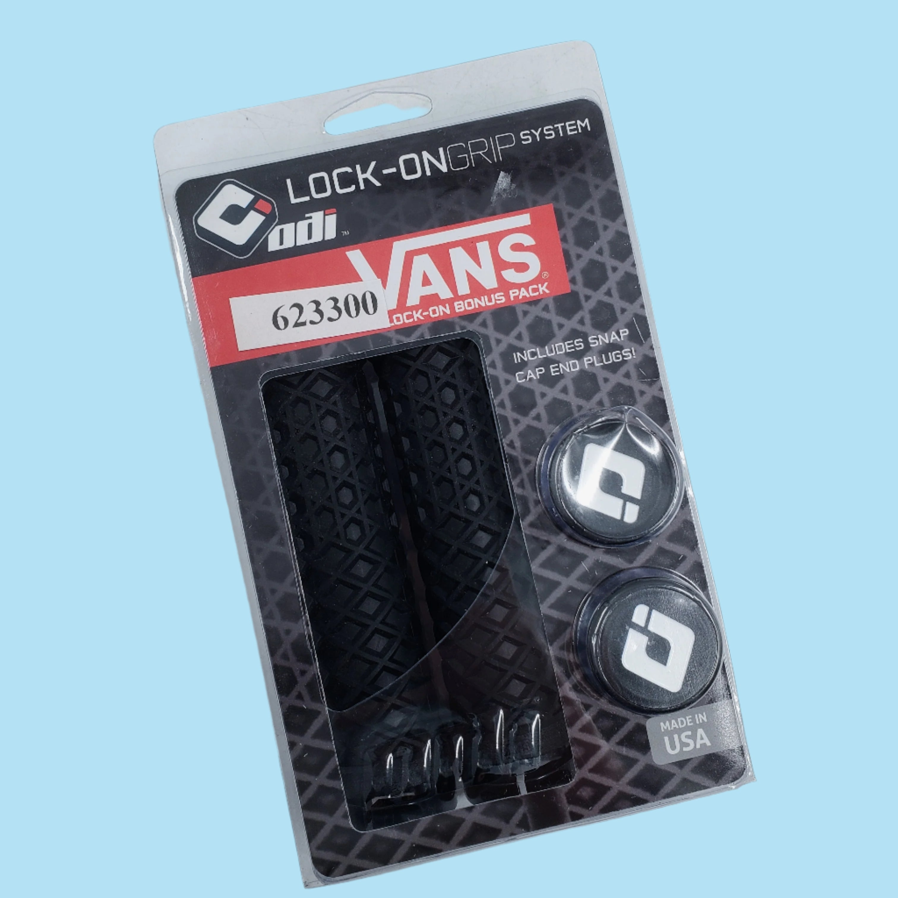 Open Box ODI Vans Lock-On Grips Black w/Black Clamp