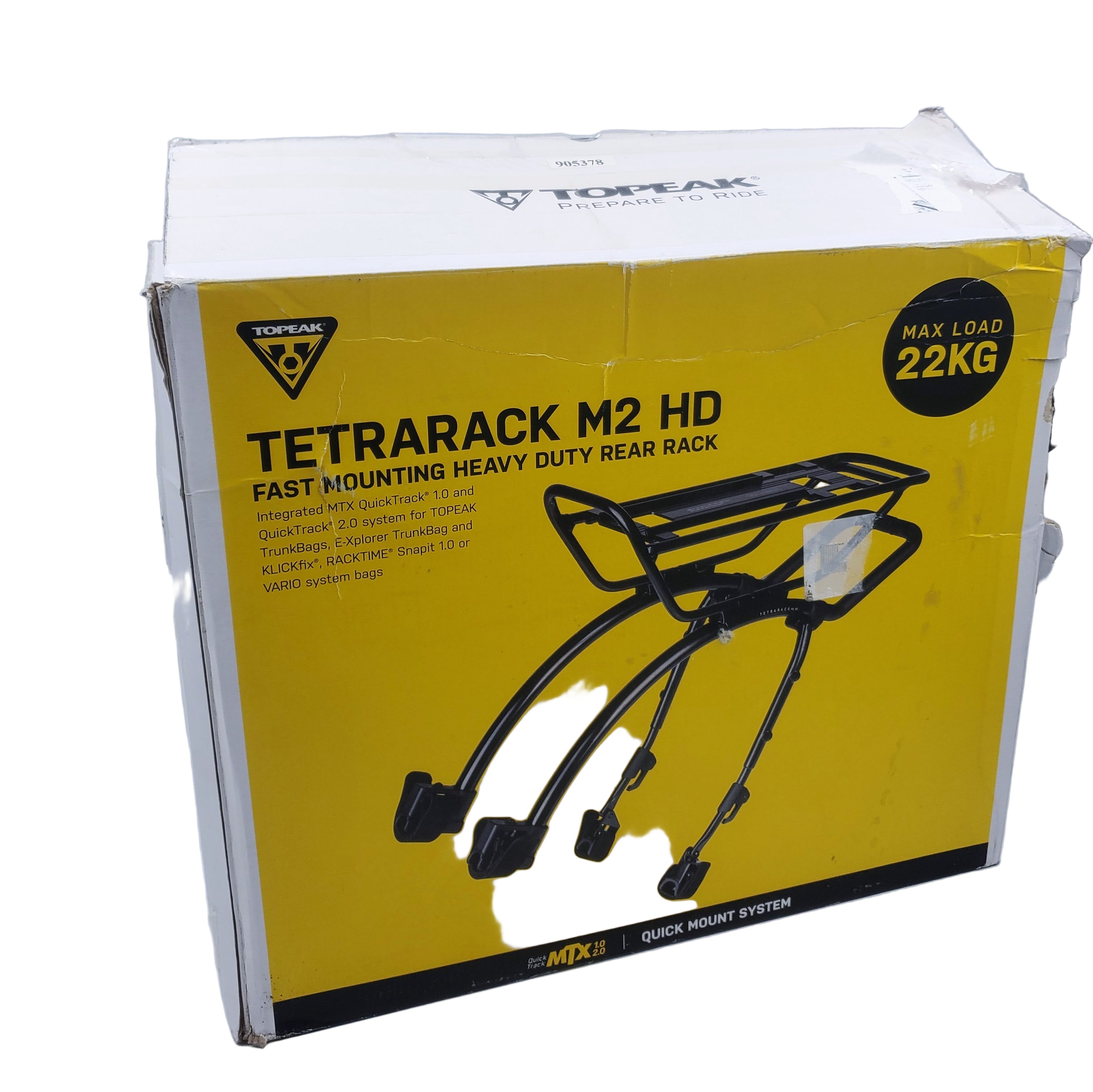 Open Box Topeak TA2413M2 HD Rear Tetrarack QR Strap Mount MTB 27.5 / 29 " Rack