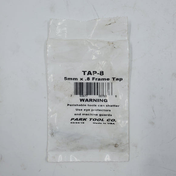 Open Box Park Tool TAP-8 Frame Tap: 5 x 0.8mm Water Bottle/Rack Bosses Park Tool