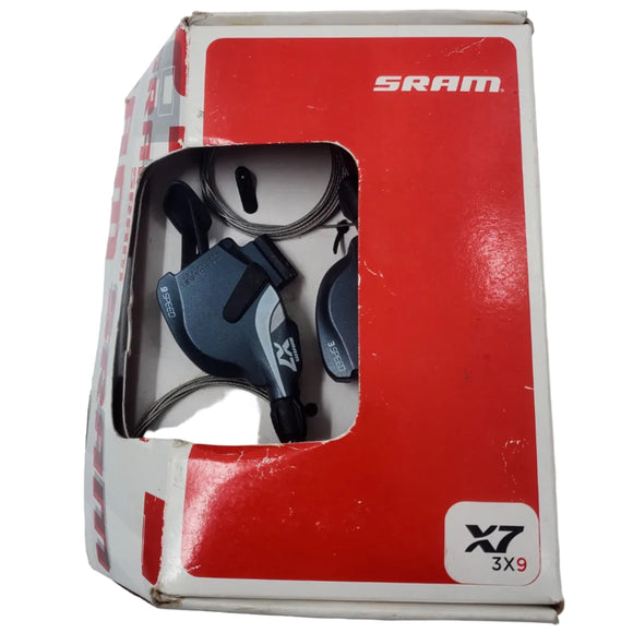 SRAM X7 Trigger Shifter Set 3x9 Storm Grey