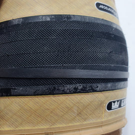 Open Box Panaracer 700x40 GravelKing Slick R Race Amberwall Tubeless Ready Tire - 0