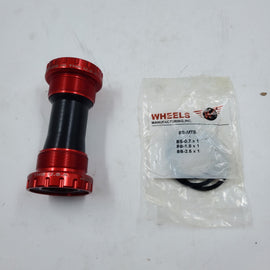 Open Box Wheels Manufacturing Threaded BB-MTB-2 ABEC 3 Bottom Bracket w/Steel Bearings Red - 0