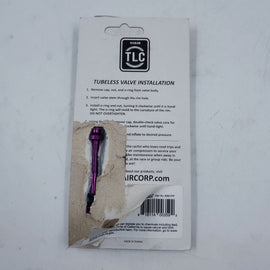 Open Box Viair TLC Tubeless Valves 60mm w/ Core Remover Purple - 0