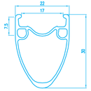Alex AT550 700c 10x135 Rear QR Formula HG 36h Wheel-2