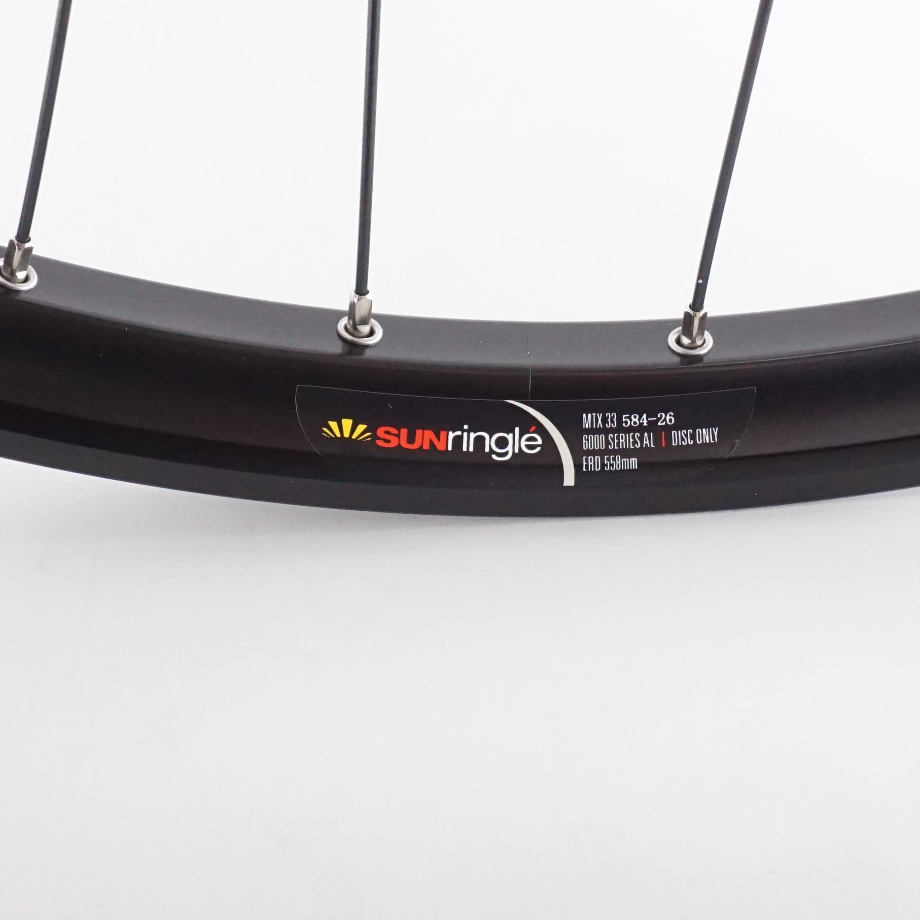 Sun Ringle MTX33 / Shimano 26" Black Alloy Disc Wheelset - The Bikesmiths