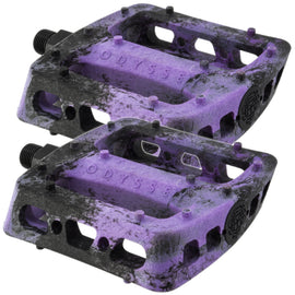 Buy black-purple-swirl Odyssey MX Twisted Pro Platform Pedals