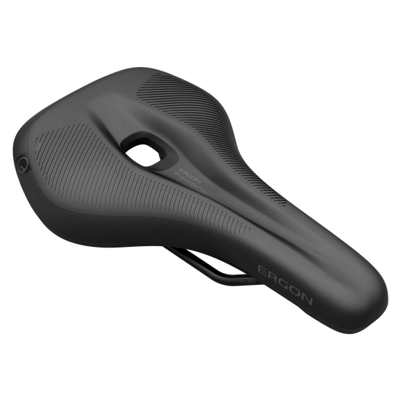 Ergon SF Sport Gel Saddle W/Indent Men's Black - The Bikesmiths