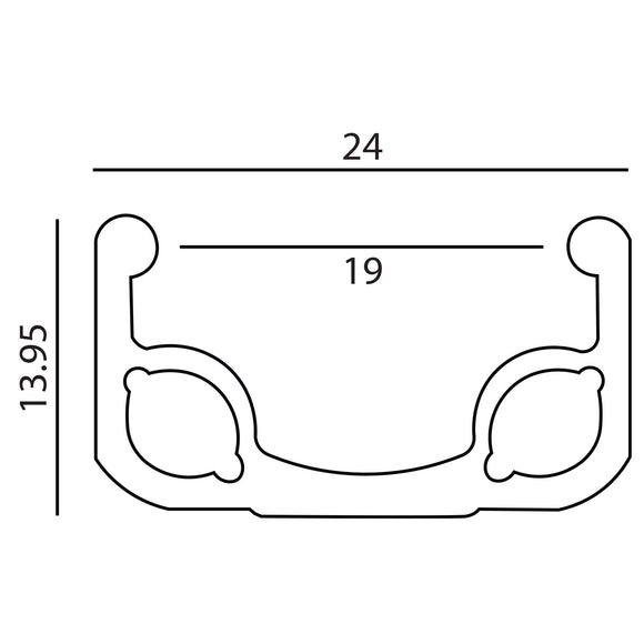 Weinmann RM19 27-inch FRONT Bolt-On Alloy Wheel