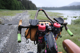 Wren Perserverance Extra Long Adventure Black & Gold Bar Tape - 0