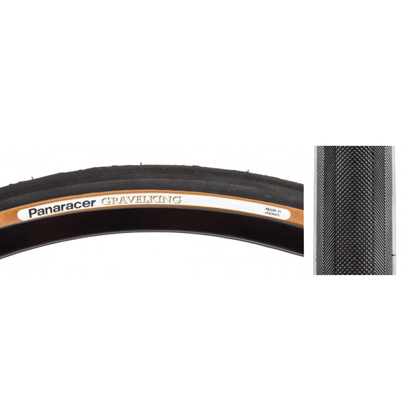 Panaracer Gravelking Slick TLC 700x38 Tubeless Folding Tire Brownwall