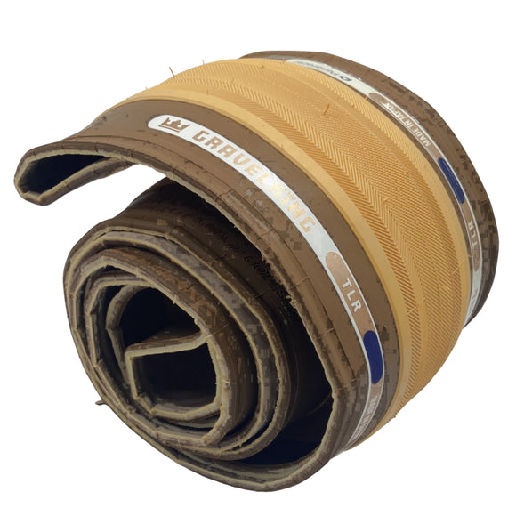 Panaracer Limited Edition GravelKing Slick TLR 700x40 Tire Honey or Cranberry