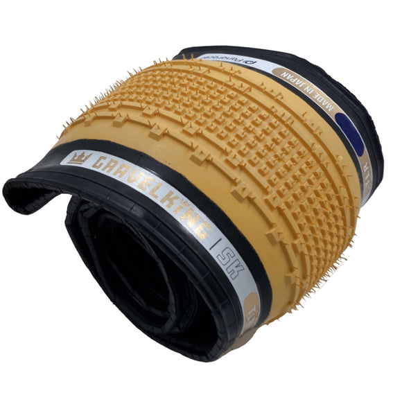 Panaracer Limited Edition GravelKing SK TLR 27.5x1.90 Tire Honey or Cranberry