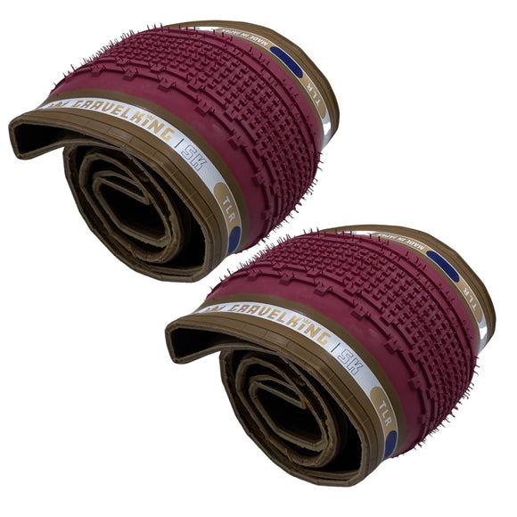 Panaracer Limited Edition GravelKing SK TLR 27.5x1.90 Tire Honey or Cranberry