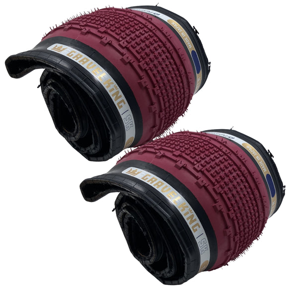Panaracer Limited Edition GravelKing SK TLR 27.5x1.90 Tire Honey or Cranberry