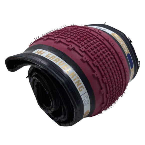 Panaracer Limited Edition GravelKing SK TLR 27.5x1.90 Tire Honey or Cranberry