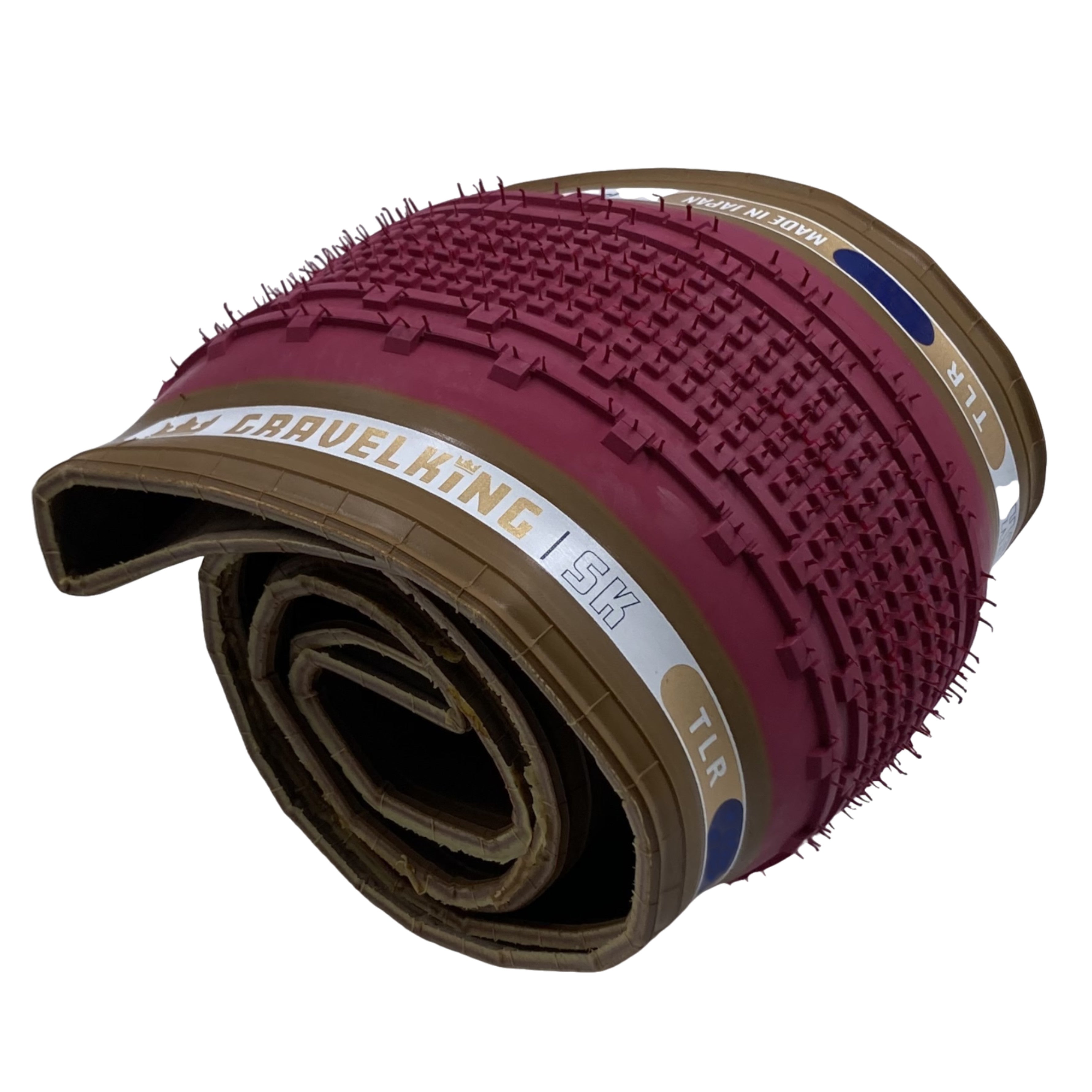 Panaracer Limited Edition GravelKing SK TLR 27.5x1.90 Tire Honey or Cranberry