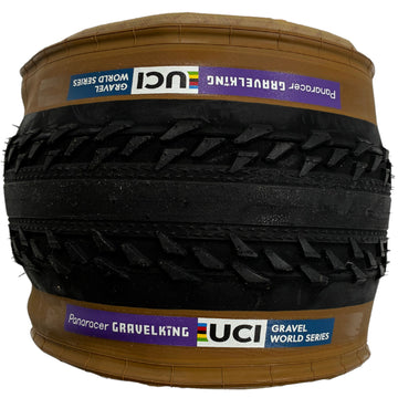 Buy brownwall Panaracer Gravelking TLR ZX UCI Version Tubeless 700x45 Tire