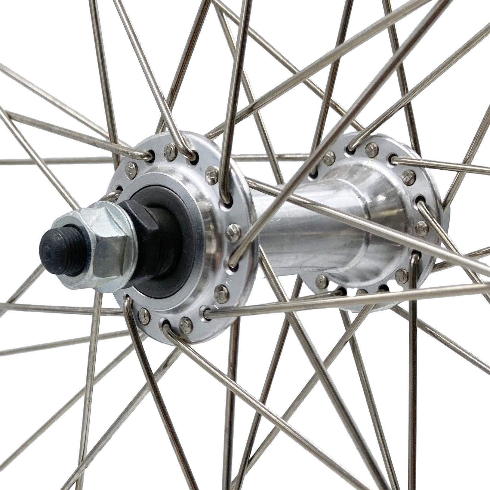 Sta-Tru 27 Inch Doublewall Silver Bolt On Front Wheel