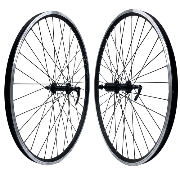 Alex DC-19 26-Inch 9x100 Front 10x135 Rear QR Black HG Cassette Type Wheelset Black