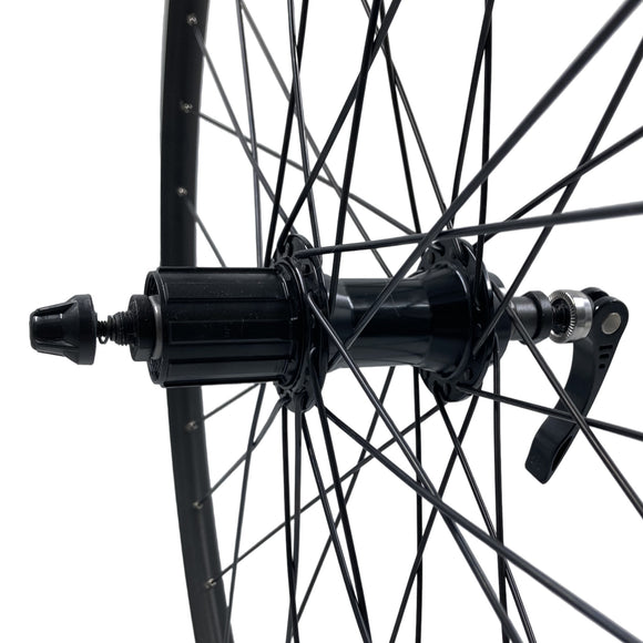 Alex DC-19 26-Inch 9x100 Front 10x135 Rear QR Black HG Cassette Type Wheelset Black