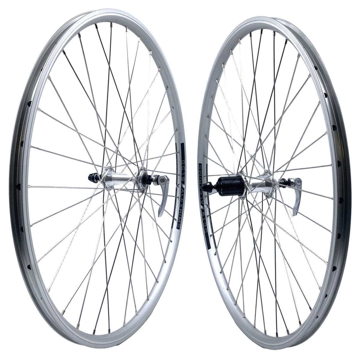Alex DC-19 26-Inch 9x100 Front 10x135 Rear QR HG Type Silver Wheelset ...