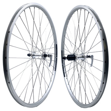 Alex DC-19 26-Inch 9x100 Front 10x135 Rear QR HG Type Silver Wheelset Alex