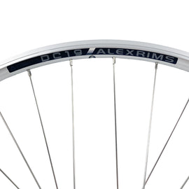 26-Inch Alex DC-19 Front Silver MTB QR Doublewall Wheel - 0