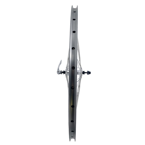 26-Inch Alex DC-19 Rear Silver Doublewall QR 5-8 speed Freewheel Wheel