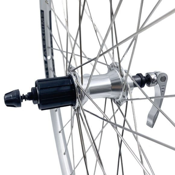 Alex DC-19 26-inch Silver 10x135 QR HG Cassette Type Rear Wheel