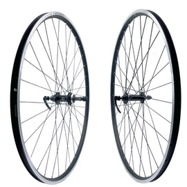 Alex DC19 700c Doublewall Hybrid Black QR Freewheel Wheelset