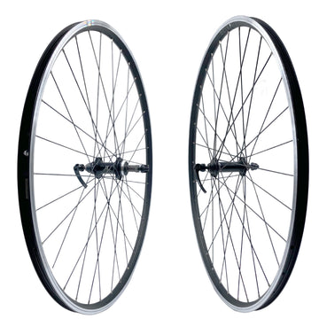 Alex DC19 700c Doublewall Hybrid Black QR Freewheel Wheelset Alex