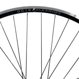 Alex DC19 700c Black QR HG Cassette Type Doublewall Wheelset 9x100 Front 10x135mm Rear - 0