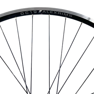 Alex DC19 700c Black QR HG Cassette Type Doublewall Wheelset 9x100 Front 10x135mm Rear