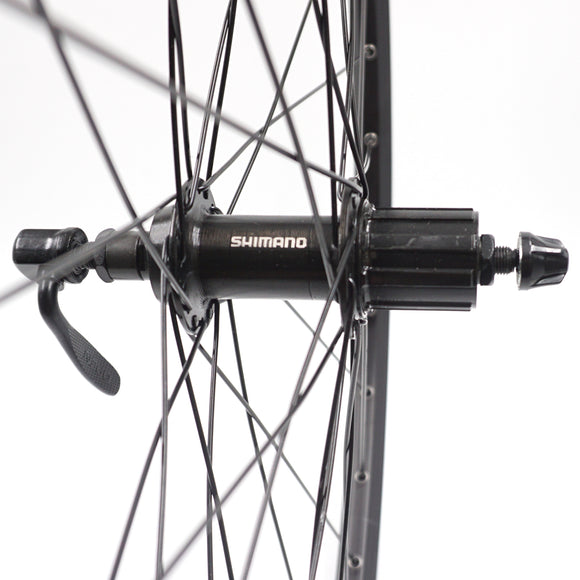 Alex DC19 700c Black QR HG Cassette Type Doublewall Wheelset 9x100 Front 10x135mm Rear