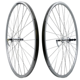 Alex DC19 700c Doublewall Hybrid Silver QR Freewheel Wheelset