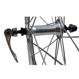 Alex DC19 700c Doublewall Hybrid Silver QR Freewheel Wheelset - 0