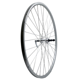 Alex DC19 700c Doublewall Hybrid Silver QR Freewheel Rear Wheel