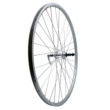 Alex DC19 700c Doublewall Hybrid Silver QR Freewheel Rear Wheel - The Bikesmiths