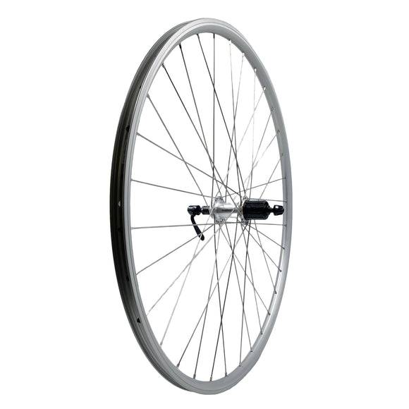 Alex DC19 700c Doublewall Shimano HG Hybrid Silver QR Rear Wheel