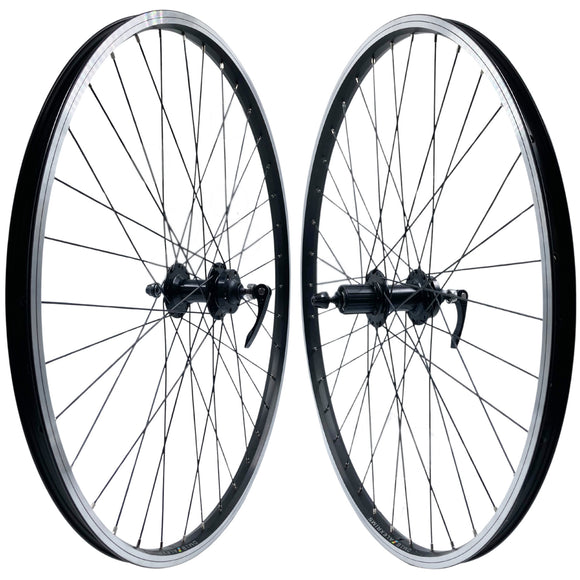Alex DM18 27.5-inch 9x100 FRONT 10x135 REAR QR HG Disc 36h Wheelset