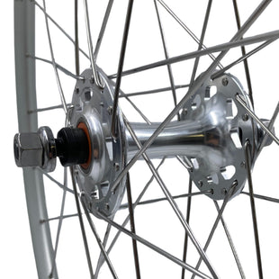 Alex AT550 700c 9x100 Front 10x120 Rear Track Fixed/Freewheel Wheelset Silver Alex