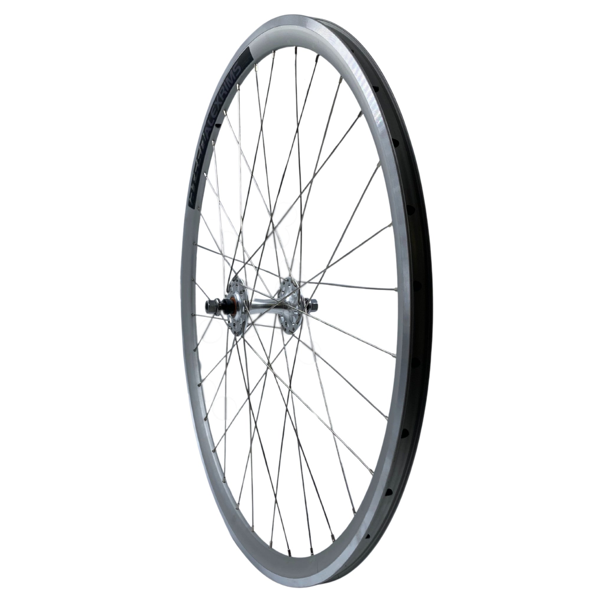 fixed gear wheels Alex Formula R450 700c 9x100 Front 10x120 Rear Track Fixed Gear Wheelset  Silver